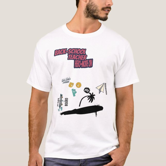 T-shirt Teacher hero mofe on  (Devant)