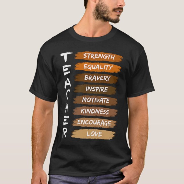 T-shirt Teacher History Black History Africa (Devant)