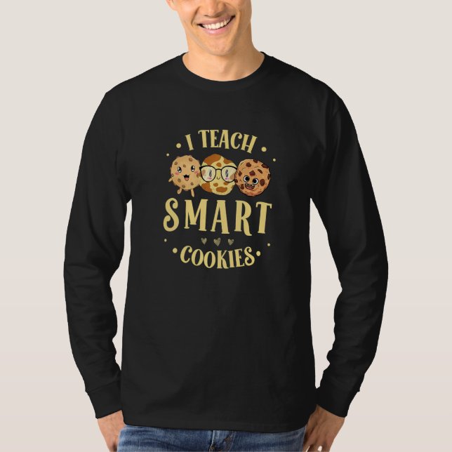 T-shirt Teacher I Teach Smart Cookies Back To School Xmas  (Devant)