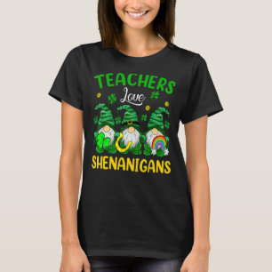 T-shirt Teacher Love Shenanigans Saint Patrick Jour Trois 