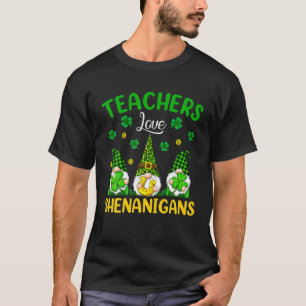 T-shirt Teacher Love Shenanigans Saint Patrick Jour Trois