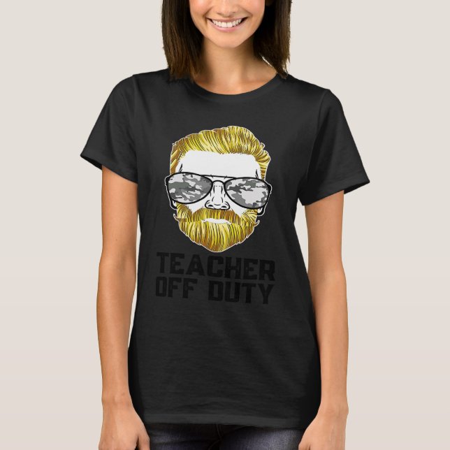 T-shirt Teacher Off Duty Personal Trainer Fitness Coach Gy (Devant)