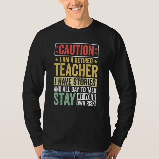 T-shirt Teacher Retirement Apparel Retired Teacher for Men (Devant)