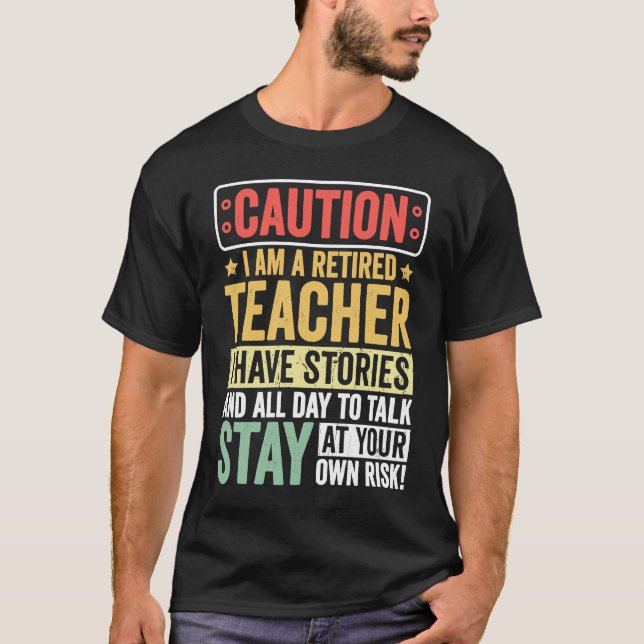 T-shirt Teacher Retirement Apparel Retired Teacher for Men (Devant)