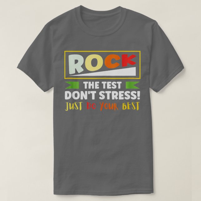 T-shirt Teacher Rock Le Jour Des Essais Dit Positif (Design devant)