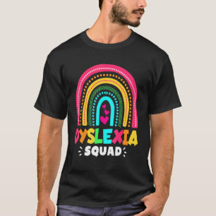 T-shirt Teacher School Support Reading Dyslexia Squad Ther