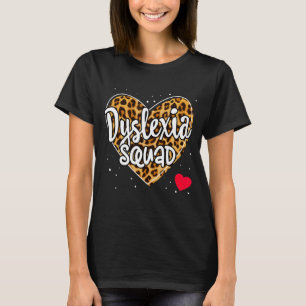 T-shirt Teacher School Support Reading Dyslexia Squad Ther