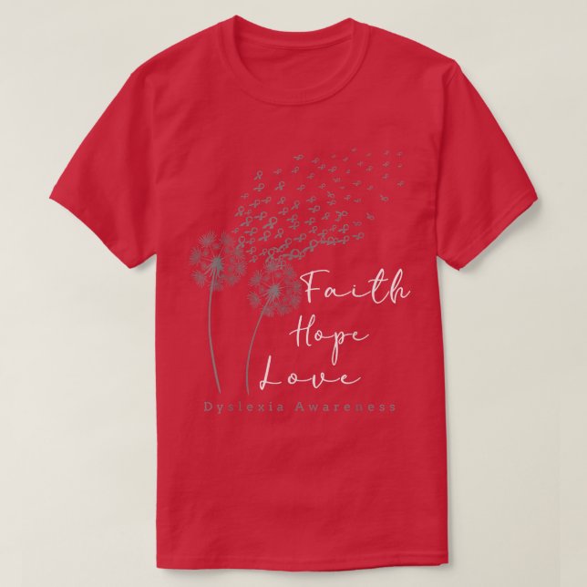 T-shirt Teacher Therapy Dandelion Dyslexia Sensibilisation (Design devant)