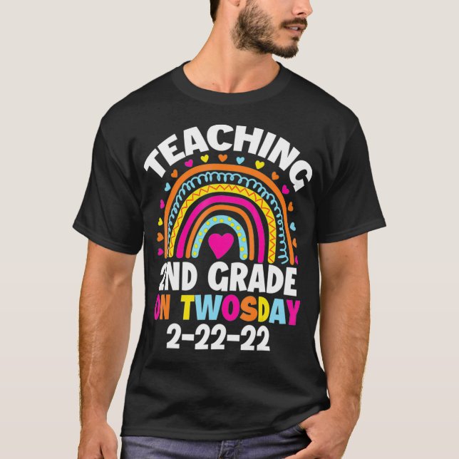 T-shirt Teaching 2nd Grade (Devant)