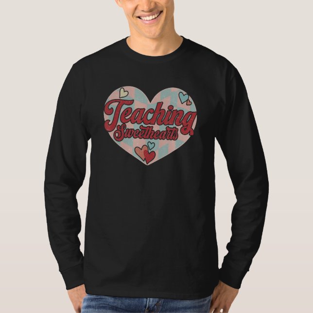 T-shirt Teaching Sweethearts Retro Vintage Valentine's Day (Devant)