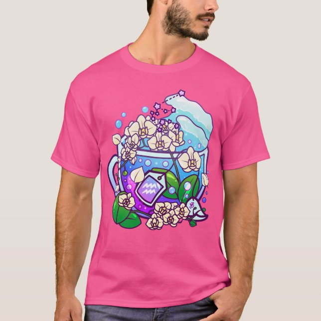 T-shirt Teacup Aquarius Zodiac (Devant)