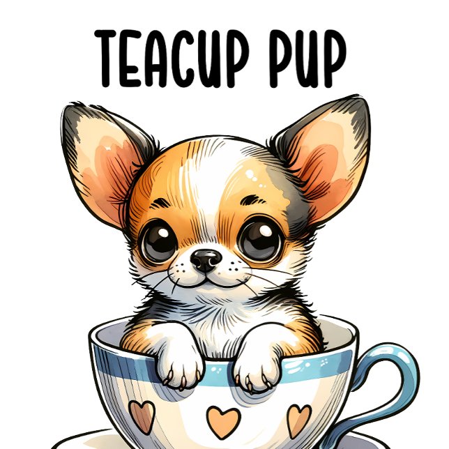 T-shirt Teacup Chihuahua (Créateur téléchargé)