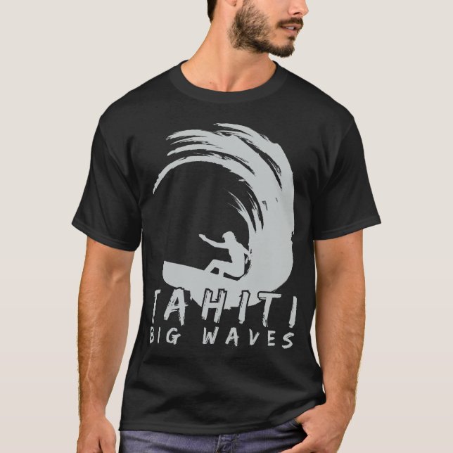 T-shirt Teahupoo-Tahiti-Big-Waves-Tshirt-21863270 (Devant)