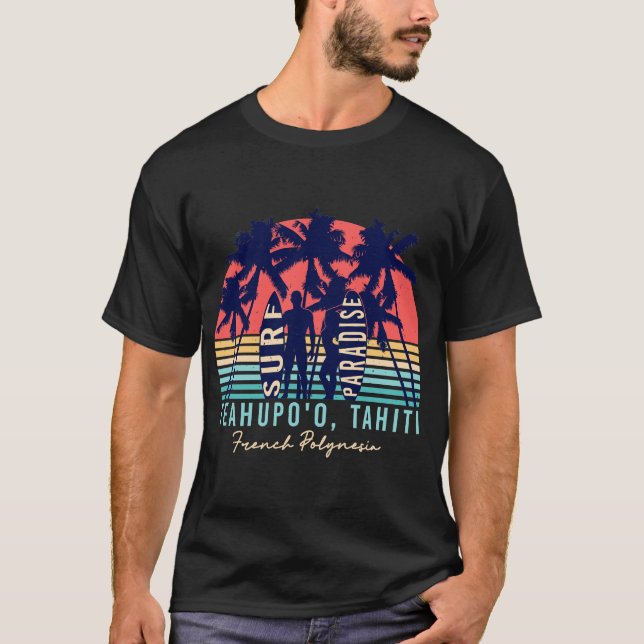 T-shirt Teahupoo-Tahiti-Surf-Paradise-TShirt-21863021 (Devant)
