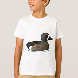 T-shirt Teal Bleu-à ailes
