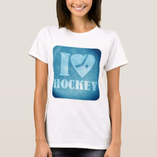 T-shirt Teal Ice I Heart Hockey Epic Sports Logo