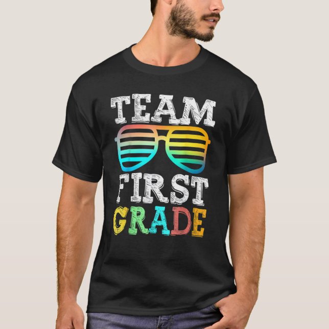 T-shirt Team 1st Grade Squad First Teacher Student Back To (Devant)