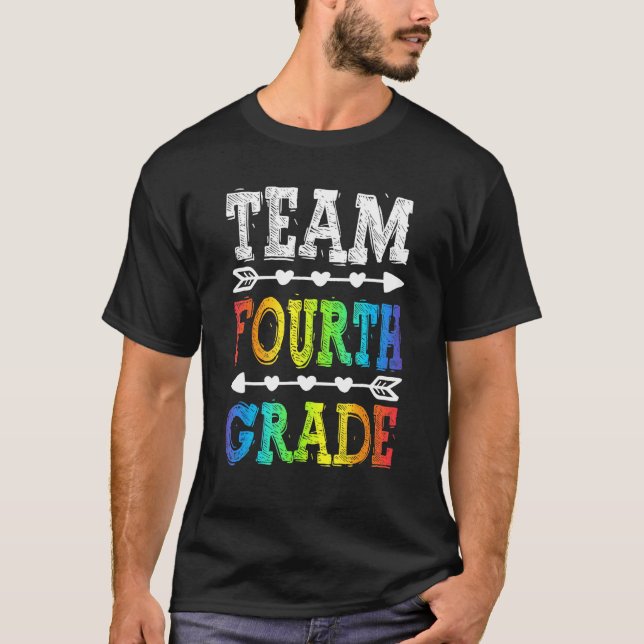 T-shirt Team 4th Grade T Shirt Teacher Back To School (Devant)
