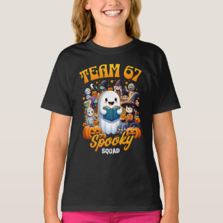 T-shirt Team 67 Spooky Squad Funny Six Seven Meme 6 7 Hall