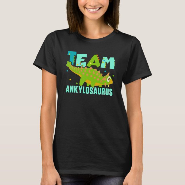 T-shirt Team Ankylosaurus Future Paleontologist Dinosaur (Devant)