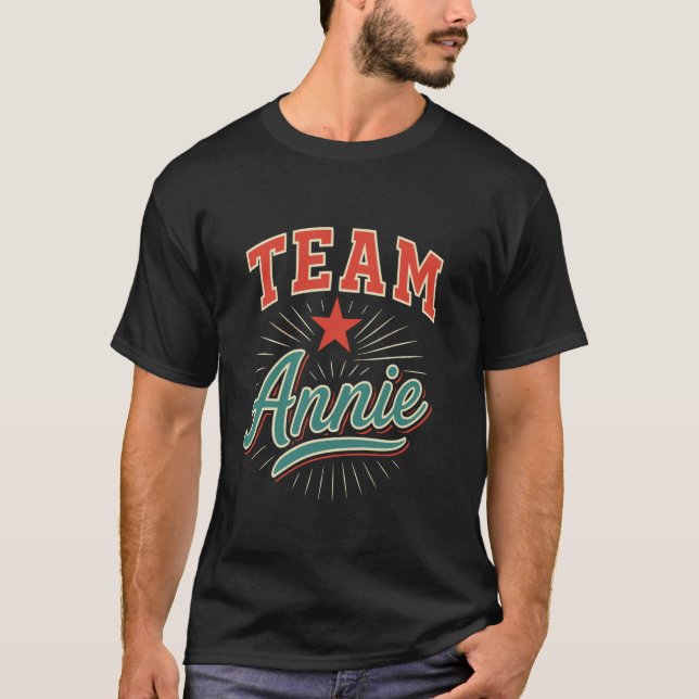 T-shirt Team Annie Nom Soutien Annie (Devant)