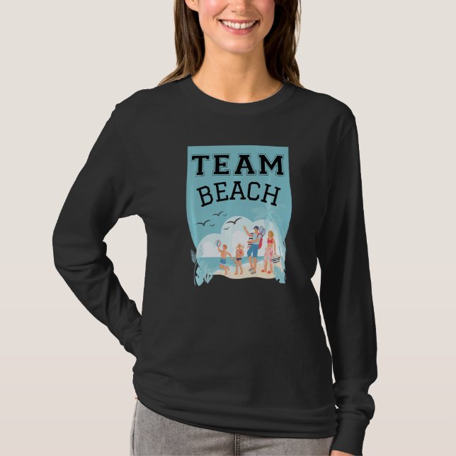 T-shirt Team Beach Family Premium (Devant)