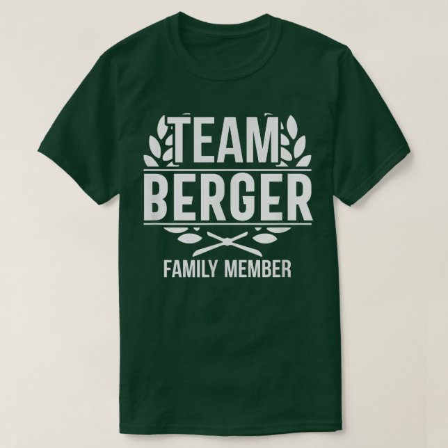 T-shirt Team Berger Froud Membre Berger Famille (Design devant)