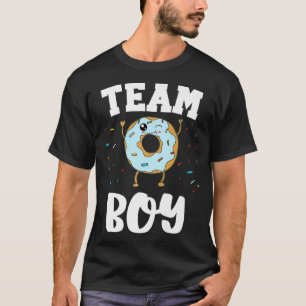 T-shirt Team Boy Donut Genre Revela Party Drôle et mignon