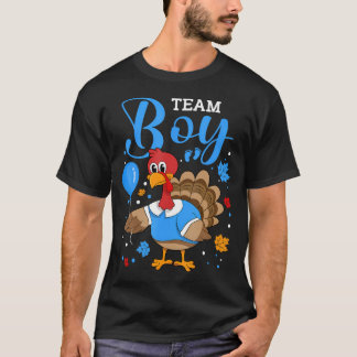 T-shirt Team Boy Gender Reveal Baby Faire-part Thanksgiv