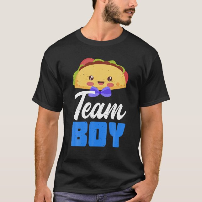 T-shirt Team Boy Genre Reveillez Baby shower Taco Baby Par (Devant)