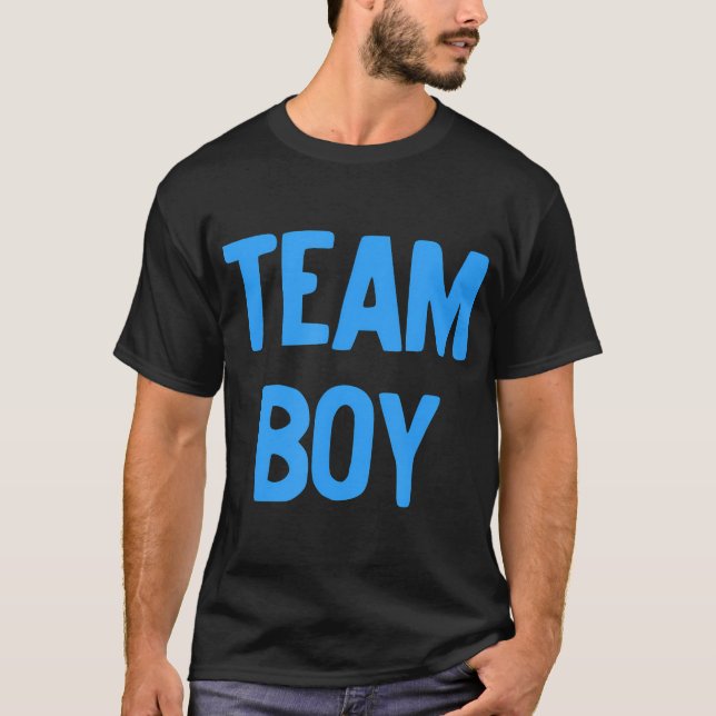 T-shirt Team Boy Genre Reveillez Chemise Équipe Blue Genre (Devant)