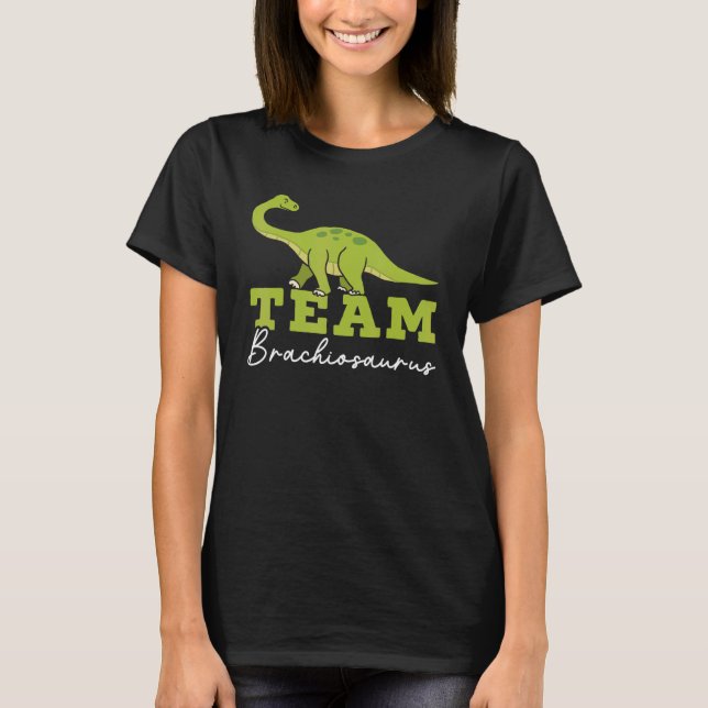 T-shirt Team Brachiousaurus Dinosaur Future Paleontologist (Devant)