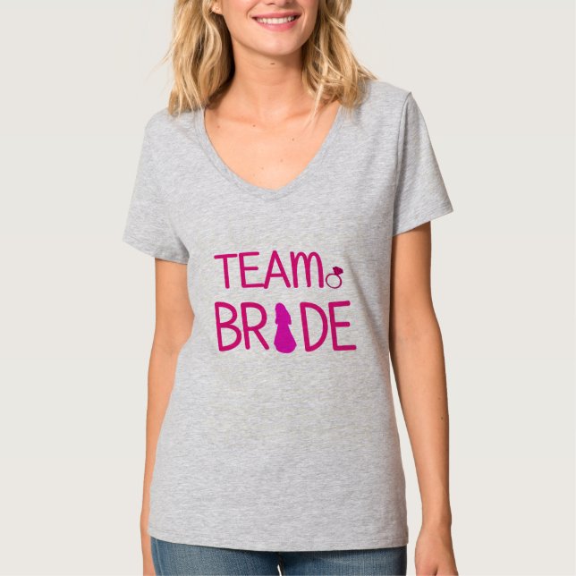 T-shirt Team Bride - Bachelorette Party Shirts (Devant)
