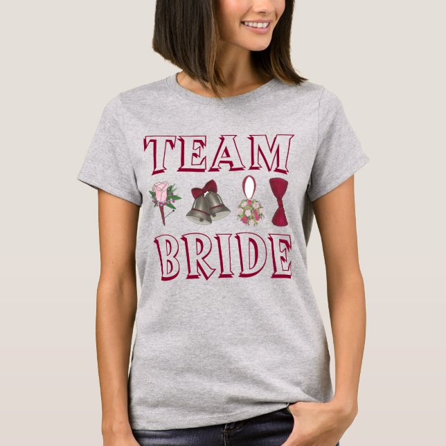T-shirt TEAM BRIDE Mariage Bridesmaid (Devant)