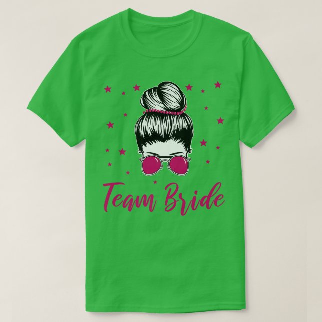 T-shirt Team Bride Marry Bride Cool Hen Night  (Design devant)