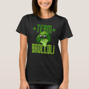 T-shirt Team Broccoli Cool Broc Avec Shades Go Vegan