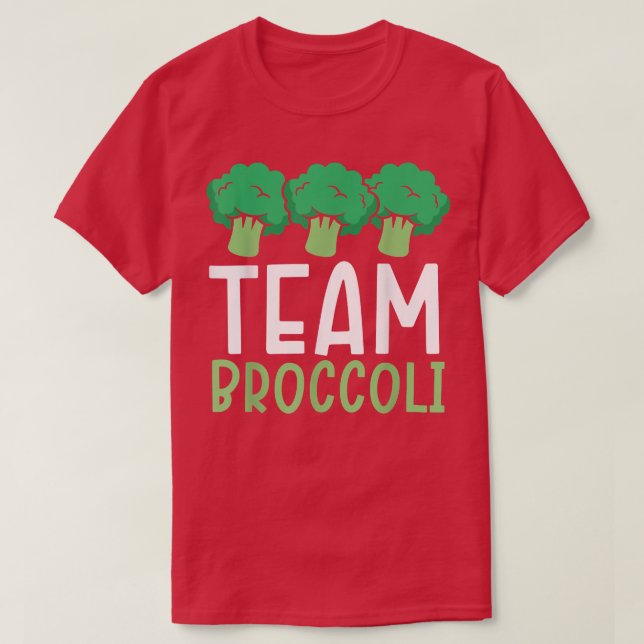 T-shirt Team Broccoli Vegan Lover Vegetable Healthy Vegeta (Design devant)