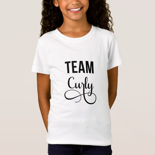 T-Shirt Team Curly Tee - shirt de cheveux naturels (Devant)
