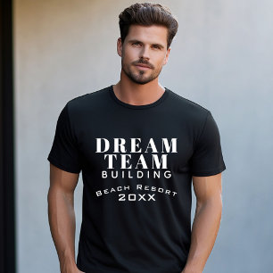 T-shirt Team Dream Building Black and White Employé