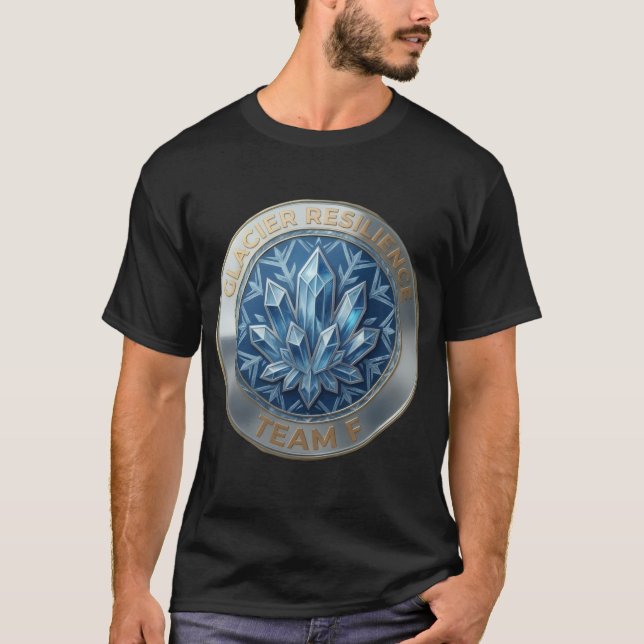 T-shirt Team E – Glacier Resilience Emblem | Ice Strength  (Devant)