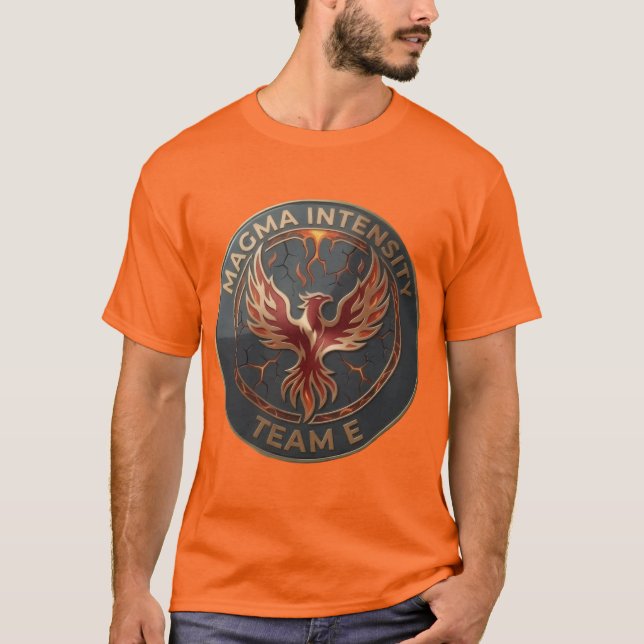 T-shirt Team E – MAGMA INTENSITY Emblem | Fiery Power  (Devant)