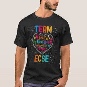 T-shirt Team ECSE Semaine d'appréciation Retour au coeur d