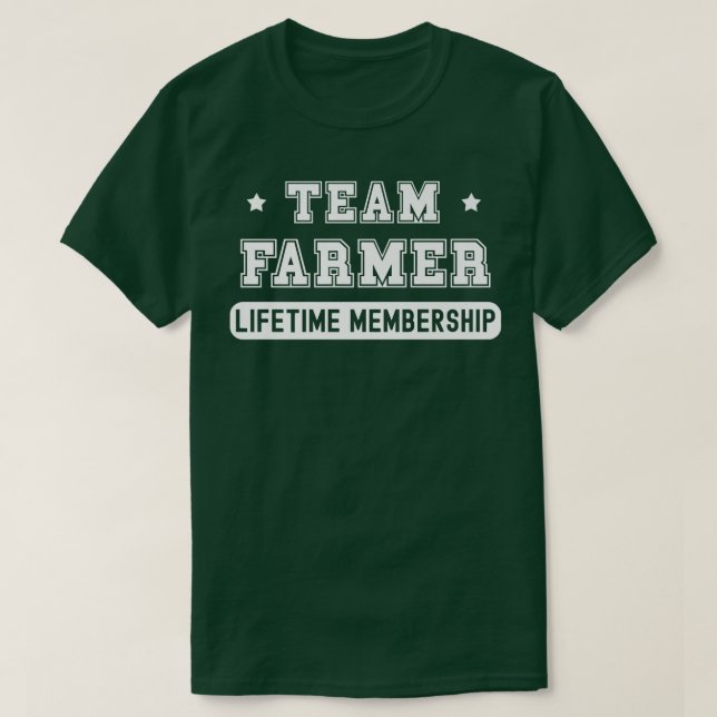 T-shirt Team Farmer Lifetime Membership Funny Family Last  (Design devant)