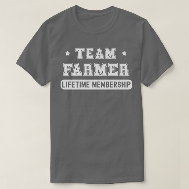 T-shirt Team Farmer Lifetime Membership Funny Family Last  (Design devant)