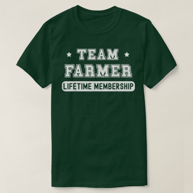 T-shirt Team Farmer Lifetime Membership Funny Family Last  (Design devant)