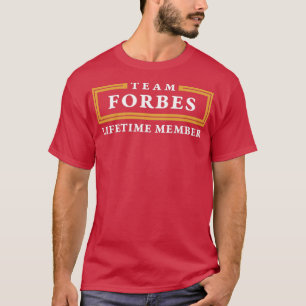 T-shirt Team Forbes Nom du membre à vie