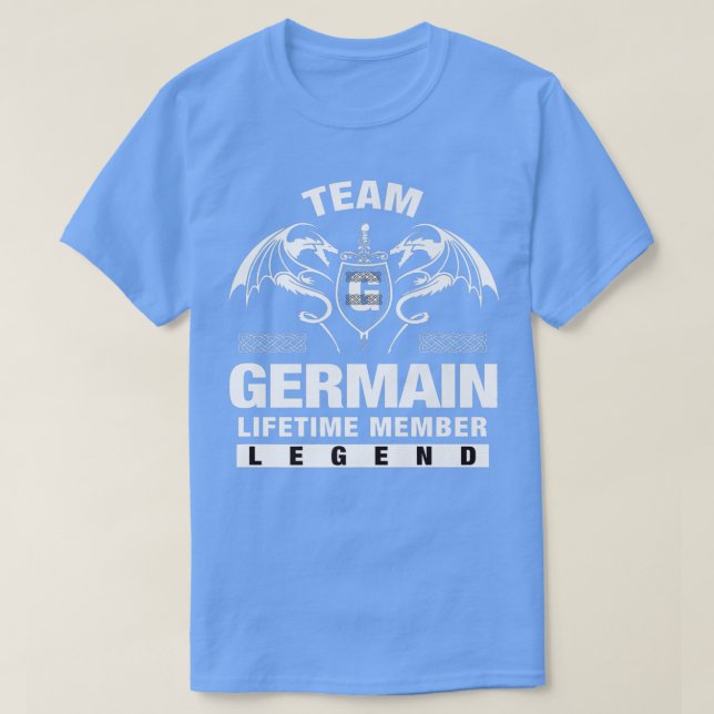 T-shirt Team GERMAIN Cadeaux Membres à vie  (Design devant)