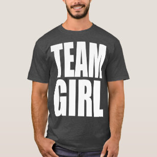 T-shirt Team Girl Baby shower Genre Revela Party Rose