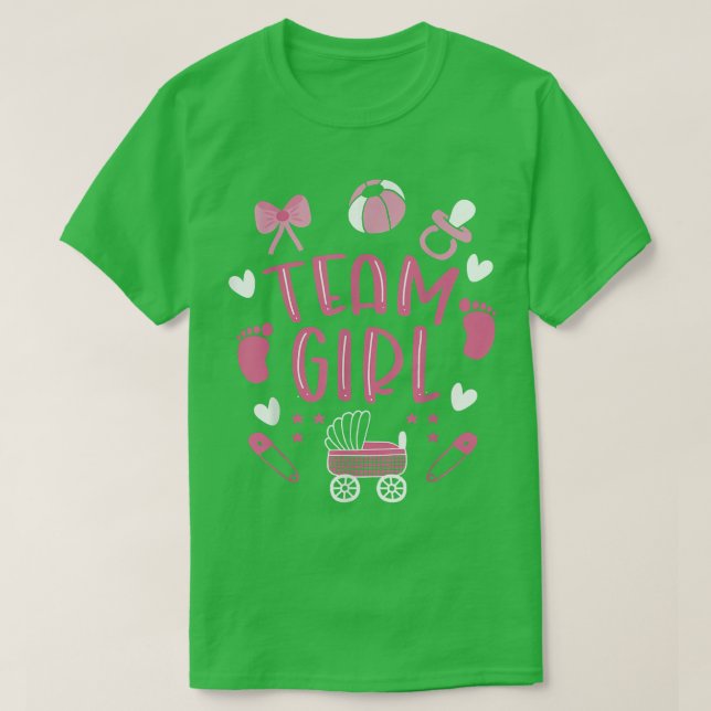 T-shirt Team Girl Gender Reveal 703 (Design devant)
