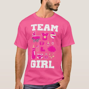 T-shirt Team Girl Gender Reveal Party Team Girl